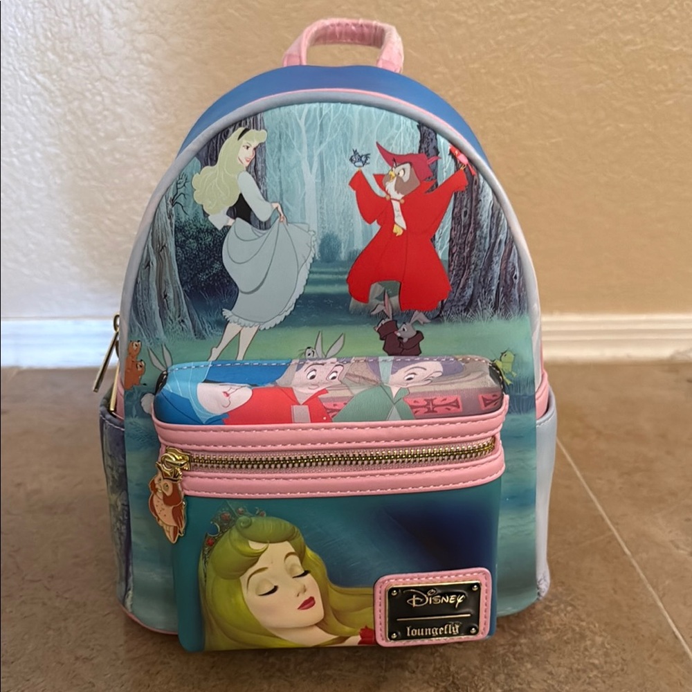 Loungefly Blue and Pink Sleeping Beauty Bag